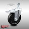 Service Caster 5 Inch SS Hard Rubber Swivel 1/2 Inch Threaded Stem Caster with Total Lock Brake SCC-SSTSTTL20S514-HRS-121315 - alternate 4